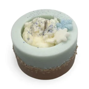 Sněžný dotek Vánoc – sójová svíčka s esenciálními oleji