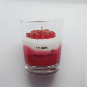 Sójová svíčka ve skle - Vánoční hvězda